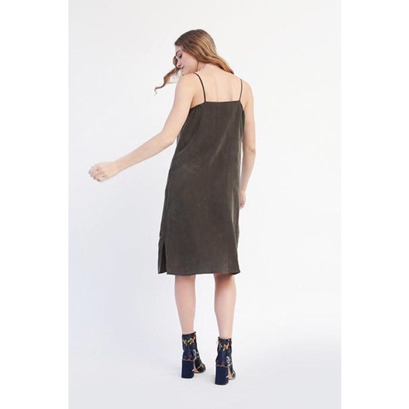 objects w/o meaning | olive midi dress - Picture 4 of 4